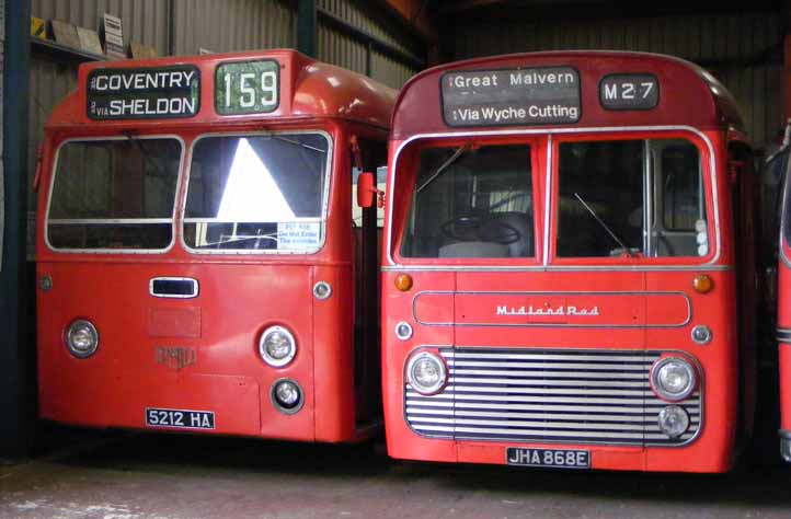 Midland Red Leyland Leopard 5212 & BMMO S21 5868 both with Willowbrook bodies